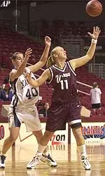 Junior Paige Harris and the Minutewomen face JMU on Thursday, Nov. 29, at 7:00 p.m. in Harrisonburg, Va.