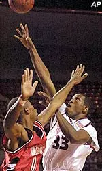 Kitwana Rhymer scored 24 points in the victory over Central Connecticut.