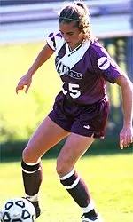 Senior Brooke Bartlett and the Minutewomen open the 2001 season Saturday, Sept. 1, against Boston College at Agawam, Mass.