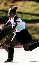 Junior Stacey Blue had a goal and an assist in the victory over Boston College