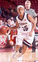 Freshman Monique Govan scored a career-high nine points in the victory over La Salle on Jan. 10.