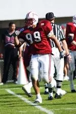 Defensive end Valdamar Brower earned first team All-America honors in 2001.