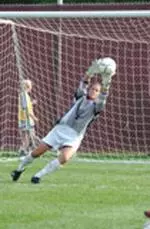 Kelly Nigh made 10 saves, but the Minutewomen fell to La Salle, 1-0, in double overtime this afternoon.