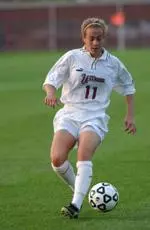 Freshman Lindsey Bellini scored two goals tonight as the Minutewomen beat Duquesne, 2-1.