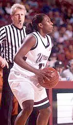 Senior Ebony Pegues and the Minutewomen play at Rhode Island tonight at 5:30 p.m.