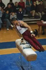 Sophomore Pat McFarlin won all two of the three events in which he competed to lead the eighth-ranked Minutemen to a 208.900-197.250 win over Air Force on Saturday night.