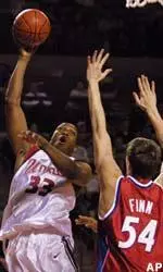 Kitwana Rhymer dropped in 14 points and hauled down 11 rebounds in Saturday's win over Fordham.