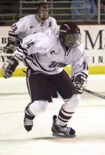 Freshman Greg Mauldin scored both goals in UMass' 4-2 loss at Boston University Friday night.