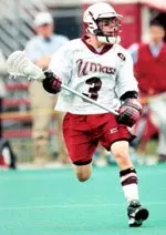Senior attackman Dan Paccione scored a career-high six goals to lead UMass to a 19-5 win over Hartford.