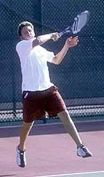 Freshman Scott Sans Leeb continues to improve as he picked up another singles victory in UMass' 4-3 loss at St. Joseph's Friday night.