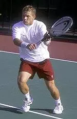 Senior Todd Champeau won both his singles and doubles game Sunday afternoon in his final home game as a Minuteman. UMass edged Fordham, 4-3 and will compete at next weekend's A-10 Tournament.