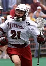 Junior midfielder Chris Fiore and the Minutemen advanced the NCAA Tournament Quarterfinals before falling to top-seeded Johns Hopkins in overtime.