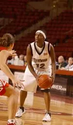 Senior Ebony Pegues and the Minutewomen take on Dayton Sunday at 2:00 p.m.