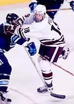 Thomas P?ck scored a hat trick, including the game-winner in UMass' 5-4 win over Providence.
