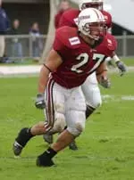 Senior Mike Ziccardi led the team with six sacks in 2003.
