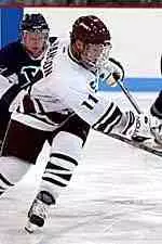 Josh Hanson scored a goal in UMass' 3-2 loss to UMass Lowell.