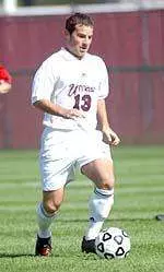 Jeff Deren finished his UMass career in style, scoring a goal and assist un UMass' 5-4 upset of North Carolina.