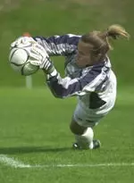 Senior Kelly Nigh has now totaled 33 saves in five games for the Minutewomen.