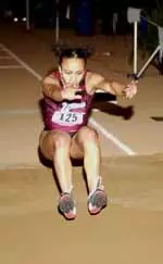 Senior Chante Soares finished second in the long jump