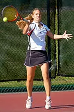 Michele Spiess won at No. 1 singles as the Minutewomen shut out Amherst, 7-0, Friday afternoon at the Upper Boyden Courts.