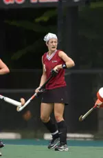 Adrianne Monaco scored twice in the Minutewomen's 3-2 penalty stroke victory Sunday afternoon.