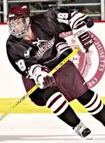 Stephen Werner scored the game-winning goal short-handed with 1:51 left in overtime tonight to give UMass a 2-1 exhibition win over St. Francis Xavier.