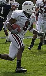 Shannon James leads all of Division I-AA in interceptions with eight.