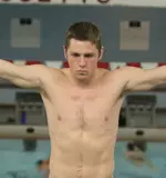 Brandon Doane (pictured) swept both the one-meter and two-meter diving events against UNH on Saturday.