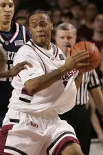 Freeman hit the game-winning layup with 4.3 seconds to play as UMass stunned No. 7 UConn on Dec. 9 at the Mullins Center.