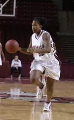 Freshman Joyce Massey had 14 points this afternoon, but UMass lost to Fordham, 61-45 at the Mullins Center.