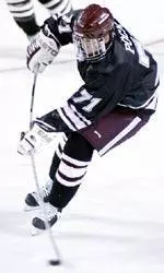 Thomas Pock and the hockey team will play Boston College on Friday night.