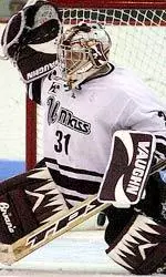 Sophomore goalie Gabe Winer made a career-high 59 saves in the triple-overtime loss.