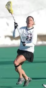 Tracey Drown led the Minutewomen with six points on four goals and two assists in the loss.