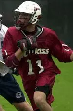 Kevin Glenz tallied four goals for the Minutemen in their 12-10 loss to Georgetown.