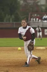 Barb LaFogg threw a one-hit shutout to pick up her first win in a UMass uniform Sunday afternoon as UMass swept Quinnipiac 5-0 and 3-0 to run the nation's longest home winning streak to 71 games.