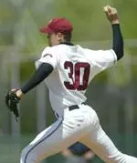 With a seven-inning complete game victory in game one, Eric Chown became UMass' all-time leader in innings pitched with 257.1 for his career.