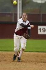 Senior Hilary Puglia and the Minutwomen will play 12 games this fall season, eight of which will be at the UMass Softball Complex.