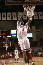 Stephane Lasme recorded his first career double-double with career-highs of 18 points and 10 rebounds.