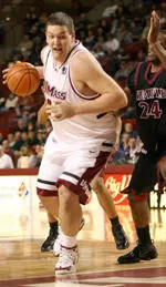 Jeff "Big Deli" Salovski pulled down a career-high nine rebounds on Wednesday against Temple.