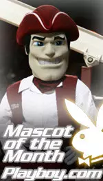 Sam campaign for the mascot of the year gearing up as he has been named the Playboy.com Mascot of the Month.