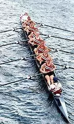Varsity eight comes in eighth at Head of the Textile