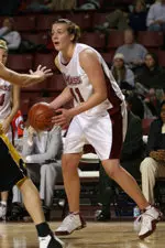 Kate Mills had seven points, five rebounds and four blocks in UMass' loss at Eastern Michigan.