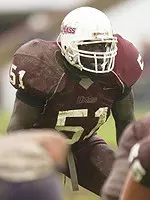 Serge Tikum was honored after a great senior year.