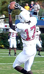 Rasheed Rancher caught an 84-yard pass from Liam Coen, the second-longest pass in UMass history.
