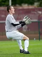 Goalkeeper Zach Simmons made five saves for the shutout.