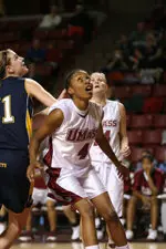 Brooke Campbell has averaged 18.0 ppg and 9.0 rpg the last two games.