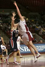 Kate Mills had 10 points and two blocked shots for the Minutewomen.