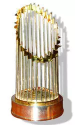 Come out to see the World Series Trophy.