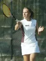 Junior Dorothy Iwanowicz was victorious at No. 4 singles and No. 2 doubles for the Minutewomen.