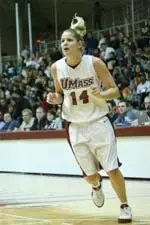 Pam Rosanio scored 12 points to lead the Minutewomen past Duquesne in the first round of the A-10 Tournament.